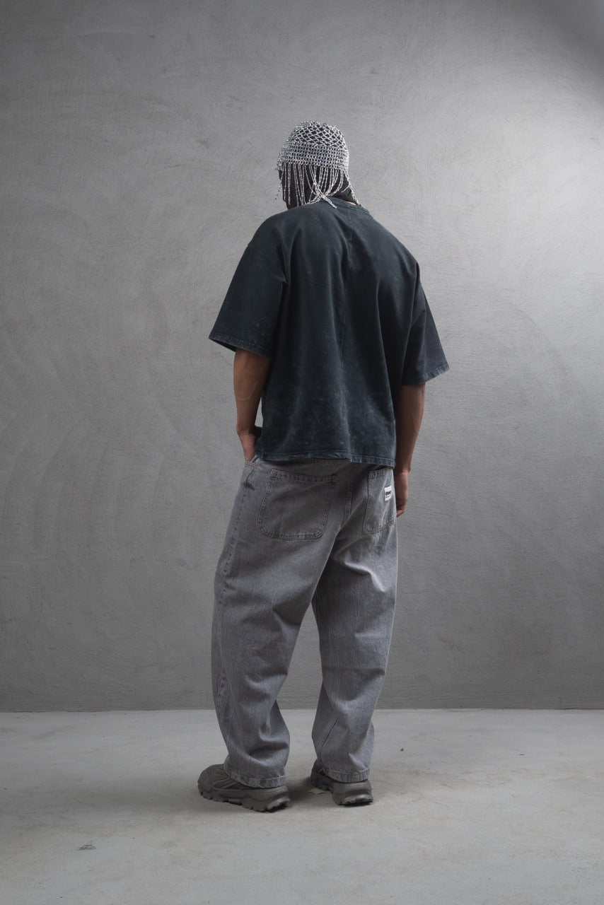 Not Easy Baskılı Oversize Tshirt